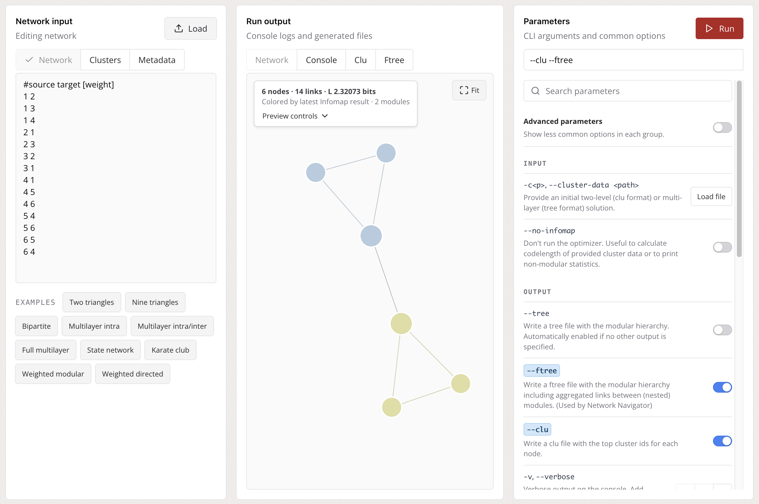 Infomap workbench